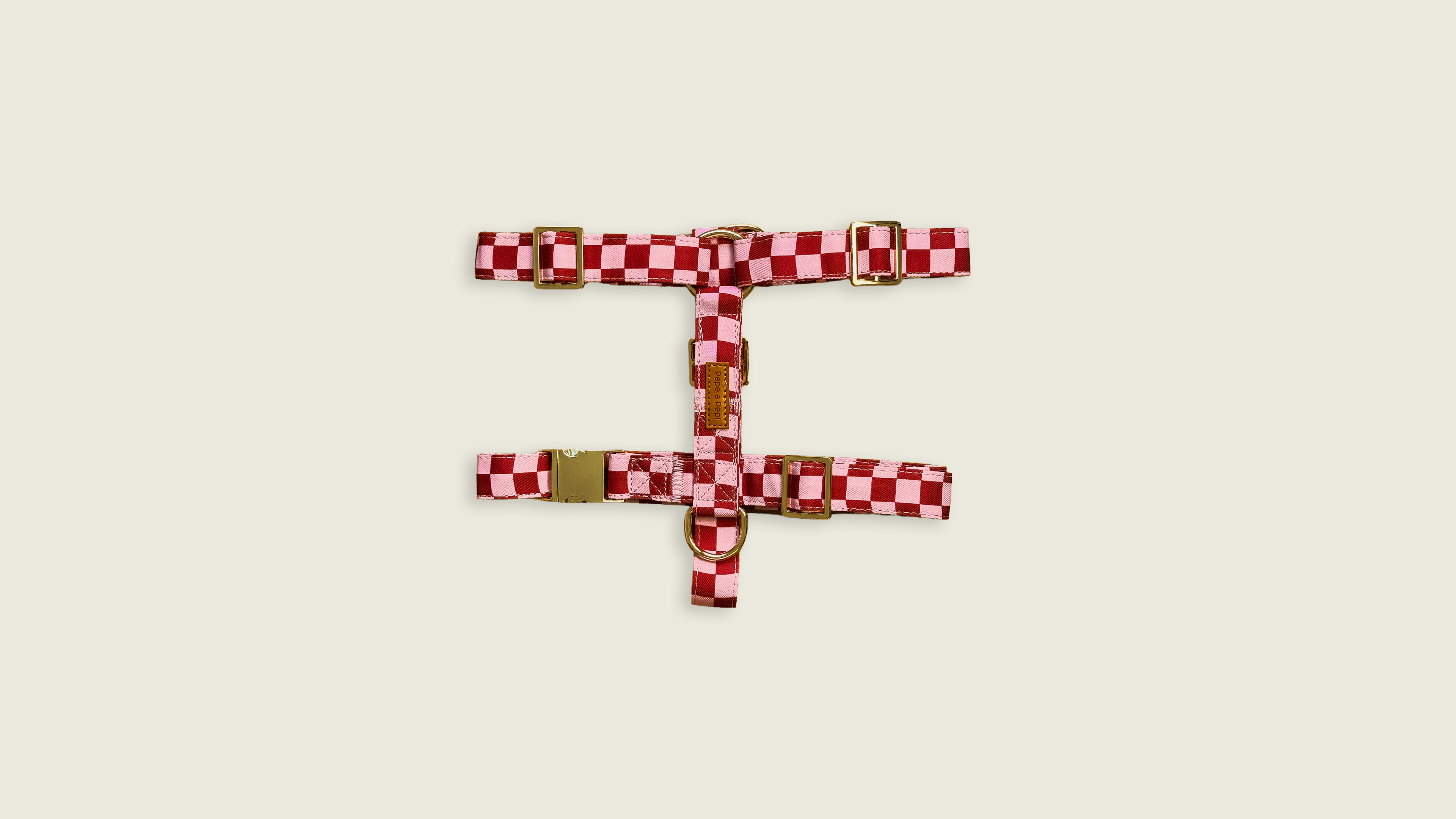 Cherry Checkered Harness