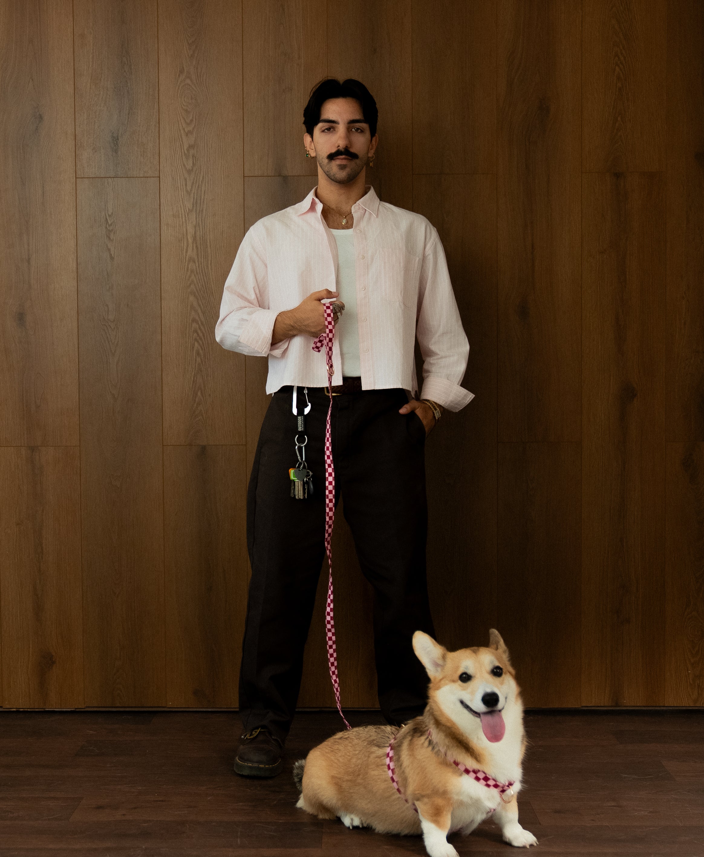 Cherry Checkered Leash