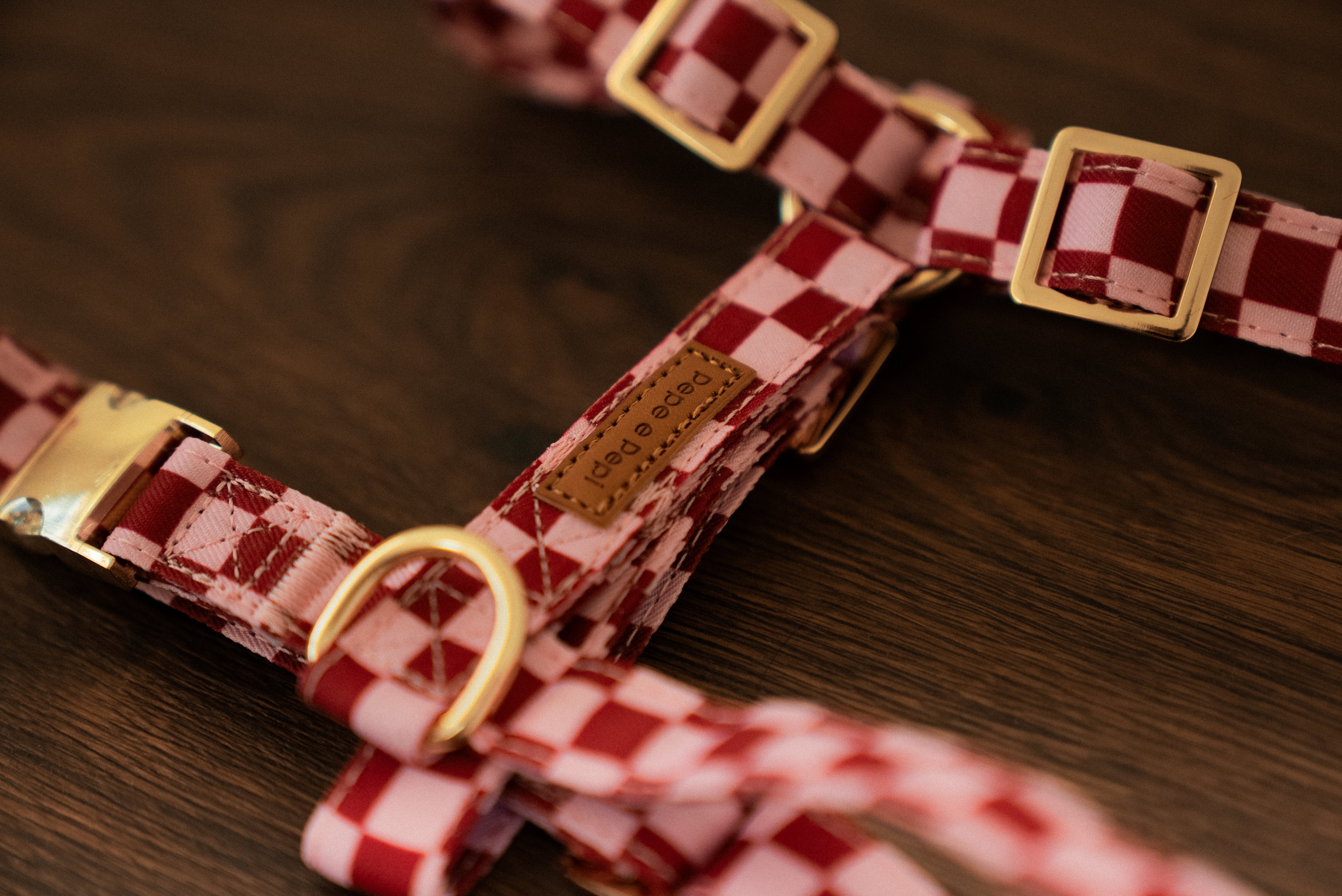 Cherry Checkered Harness